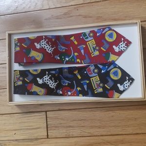 Mens Fireman Dalmations New Tie set of 2